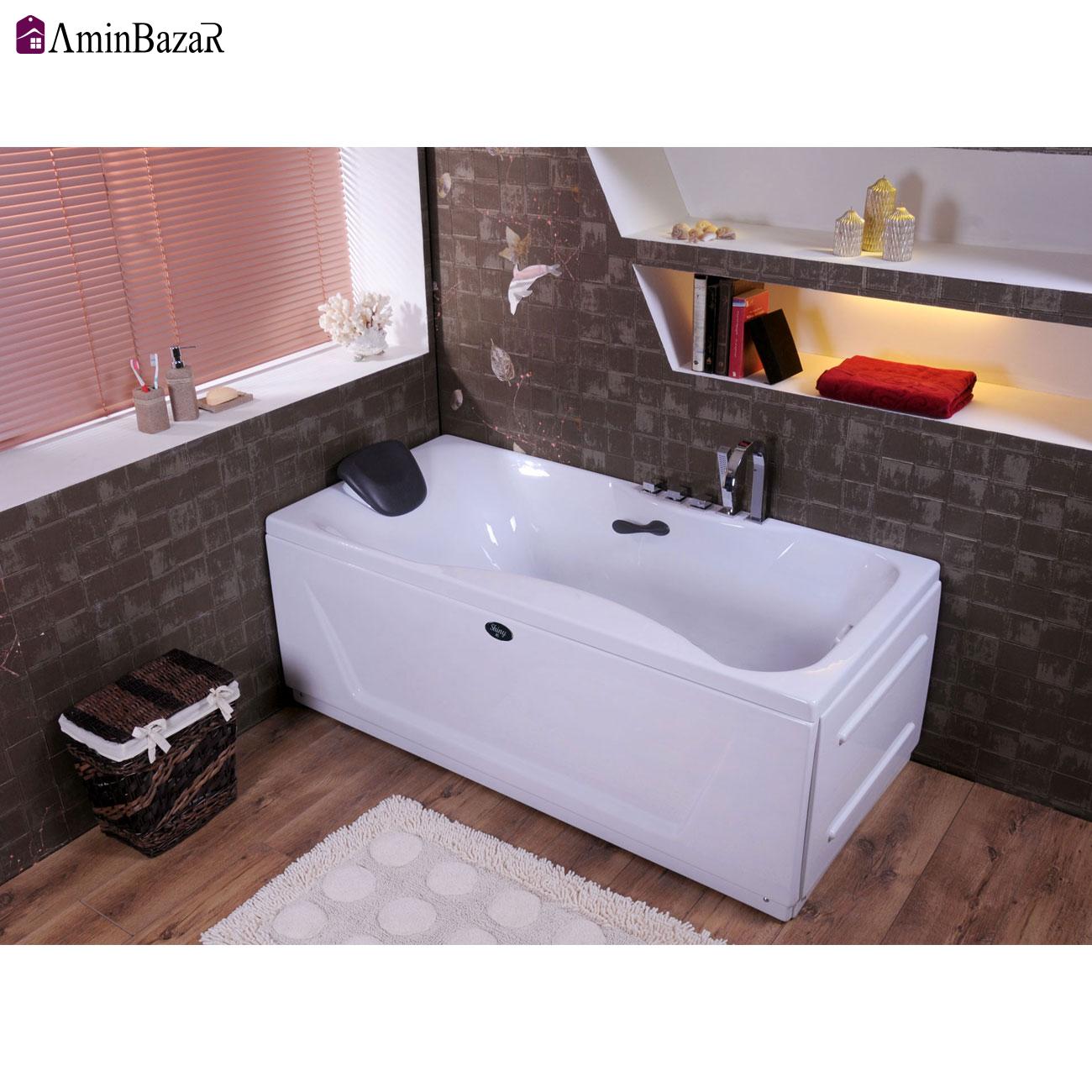 وان حمام شاینی مدل NBT005 با شاسی و پانل اندازه 75*160 سانتی‌متر