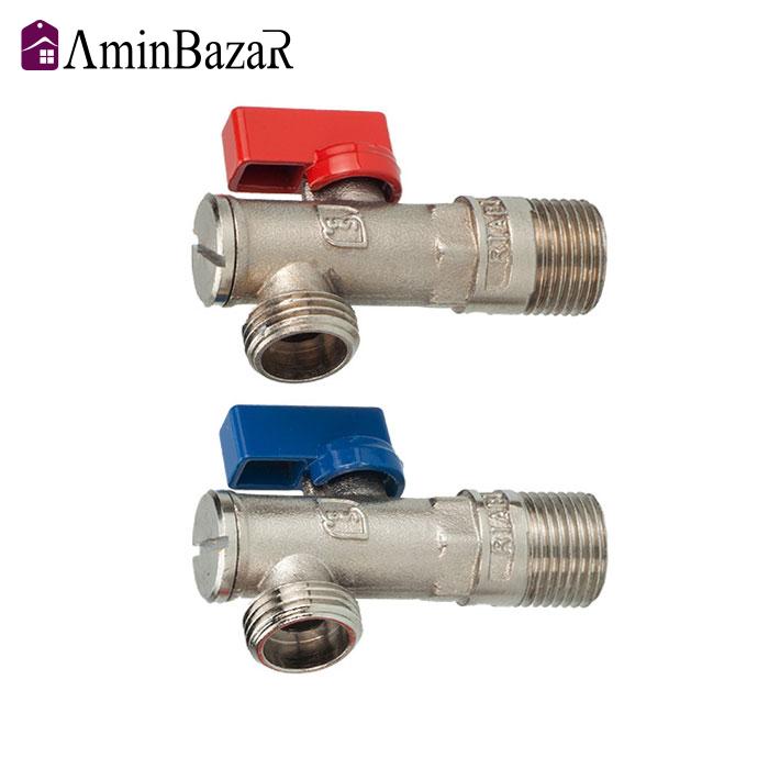 شیر پیسوار ریابی سایز 1/2 اینچ بسته 2 عددی