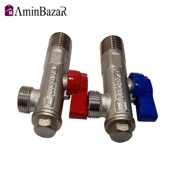 شیر پیسوار آذر سایز 3/8 اینچ بسته 2 عددی