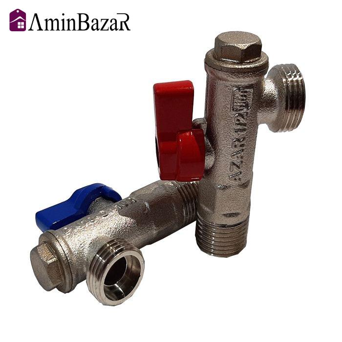 شیر پیسوار آذر سایز 1/2 اینچ بسته 2 عددی